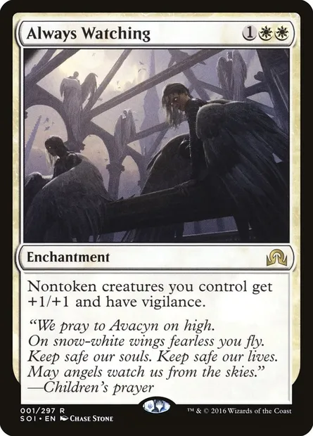Always Watching, Magic card SOI 1 — Shadows over Innistrad set