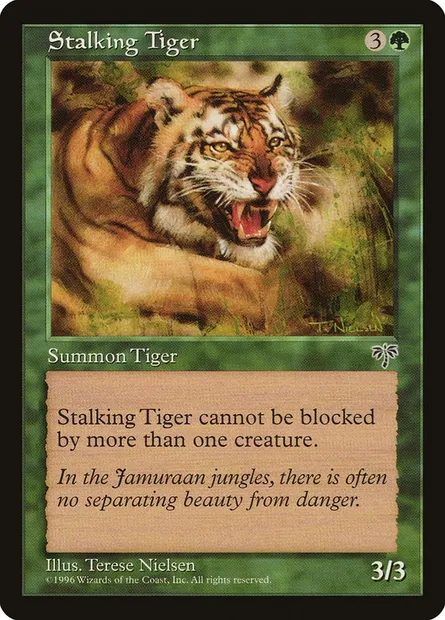 Stalking Tiger, Magic card MIR 243 — Mirage set
