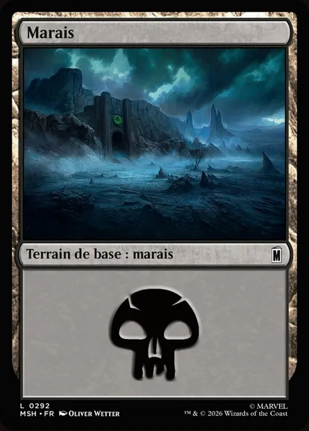 Marais, carte Magic MSH 292 — extension Marvel Super Heroes