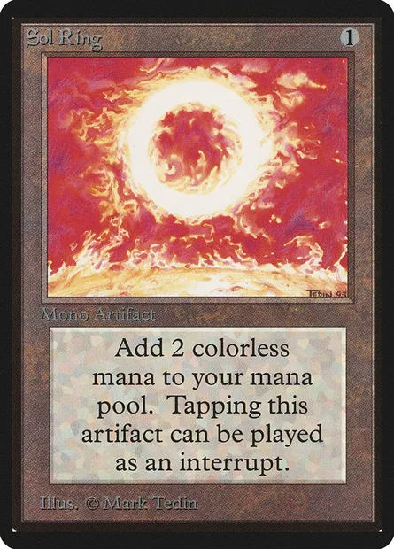 Sol Ring, Magic card LEB 270 — Limited Edition Beta set