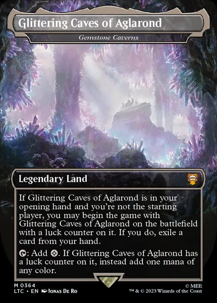 Gemstone Caverns, Magic card LTC 364 — Tales of Middle-earth Commander set