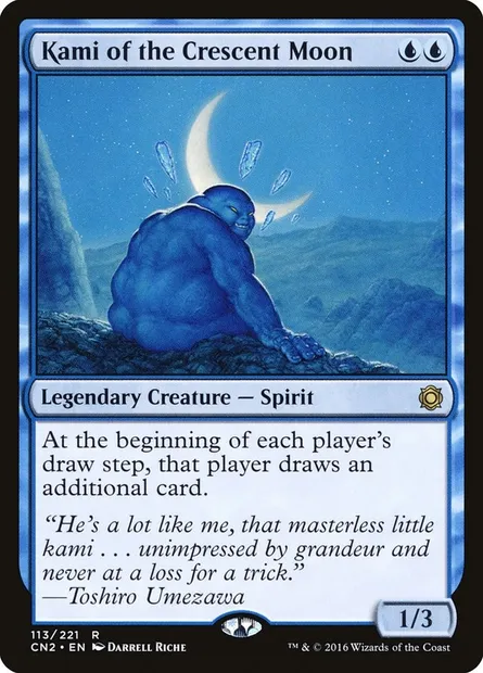 Kami du croissant de lune, carte Magic CN2 113 — extension Conspiracy: Take the Crown