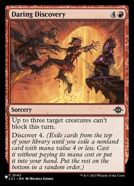 Découverte audacieuse, carte Magic PLST LCI-142 — extension The List