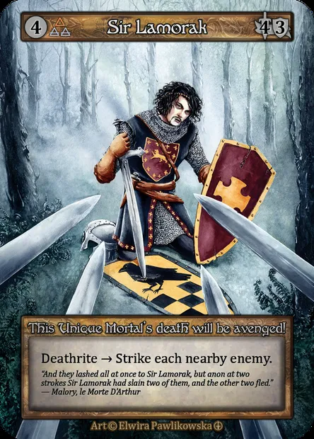 Sir Lamorak, carte Sorcery ATH 079 — extension Arthurian Legends