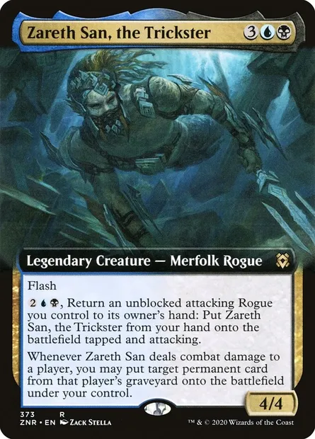 Zareth San, the Trickster, Magic card ZNR 373 — Zendikar Rising set