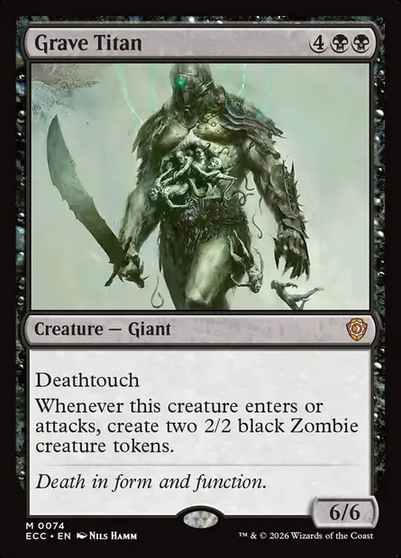 Grave Titan, Magic card ECC 74 — Lorwyn Eclipsed Commander set