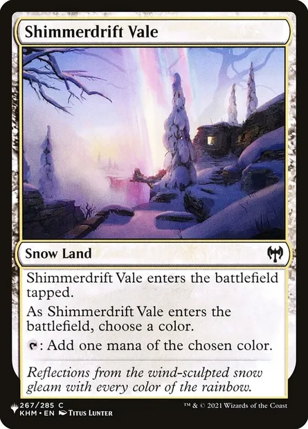 Shimmerdrift Vale, Magic card PLST KHM-267 — The List set