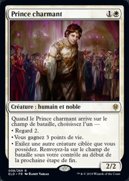 Prince charmant, carte Magic ELD 8 — extension Throne of Eldraine