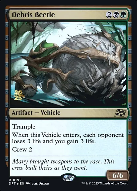 Debris Beetle, Magic card PDFT 199s — Aetherdrift Promos set