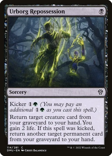 Urborg Repossession, Magic card DMU 114 — Dominaria United set