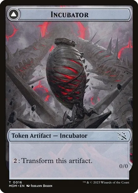 Incubator // Phyrexian, Magic card TMOM 16 — March of the Machine Tokens set