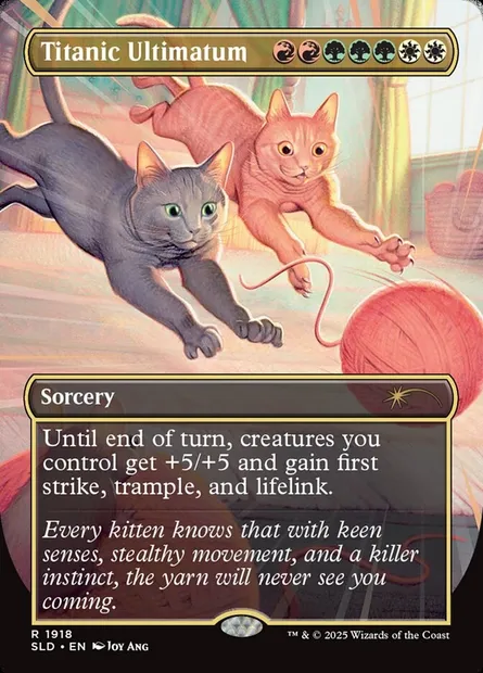 Ultimatum titanesque, carte Magic SLD 1918 — extension Secret Lair Drop