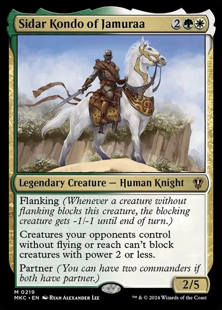 Sidar Kondo of Jamuraa, Magic card MKC 219 — Murders at Karlov Manor Commander set