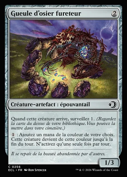 Gueule d'osier fureteur, carte Magic ECL 256 — extension Lorwyn Eclipsed