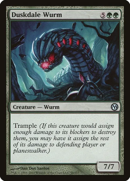 Duskdale Wurm, Magic card DPA 58 — Duels of the Planeswalkers set