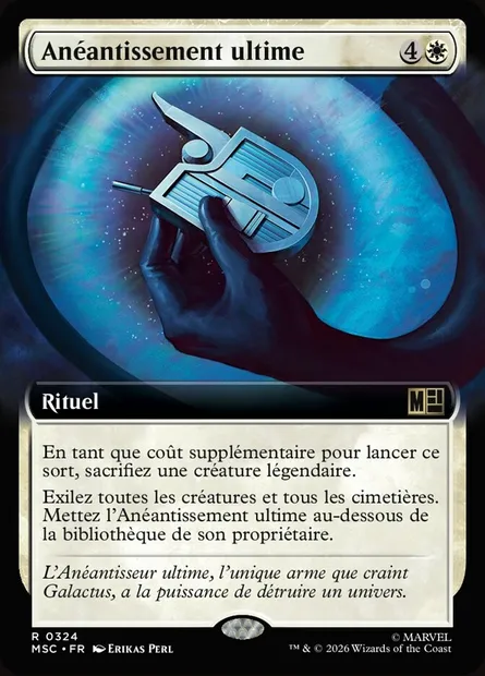 Anéantissement ultime, carte Magic MSC 324 — extension Marvel Super Heroes Commander