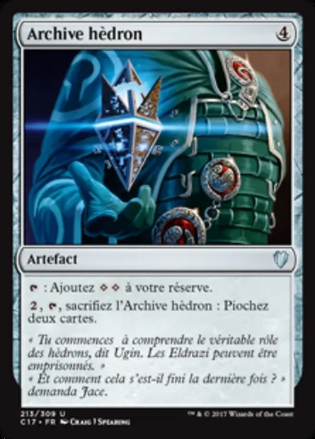 Archive hèdron, carte Magic C17 213 — extension Commander 2017