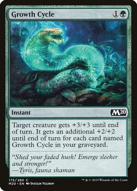 Growth Cycle, Magic card M20 175 — Core Set 2020 set