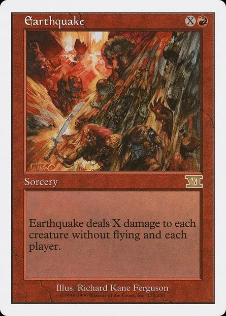 Earthquake, Magic card 6ED 173 — Classic Sixth Edition set