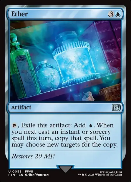 Ether, Magic card FIN 53 — Final Fantasy set