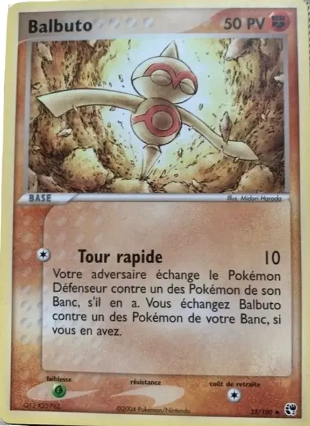 Balbuto, carte Pokémon SS 32 — extension EX Tempête de sable
