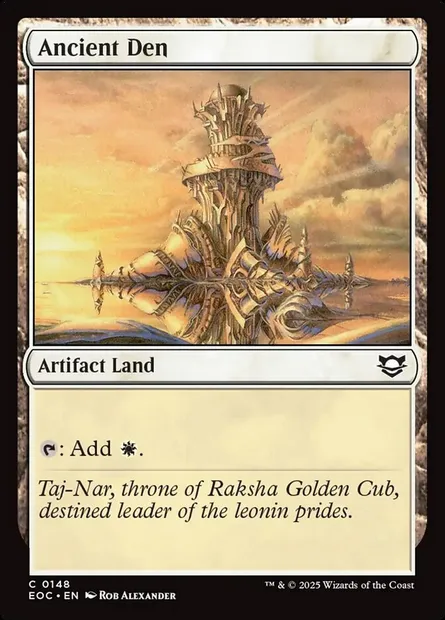 Ancient Den, Magic card EOC 148 — Edge of Eternities Commander set