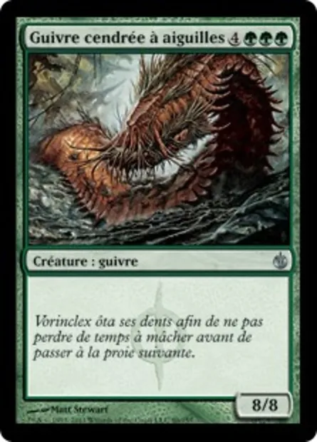 Guivre cendrée à aiguilles, carte Magic MBS 89 — extension Mirrodin assiégé