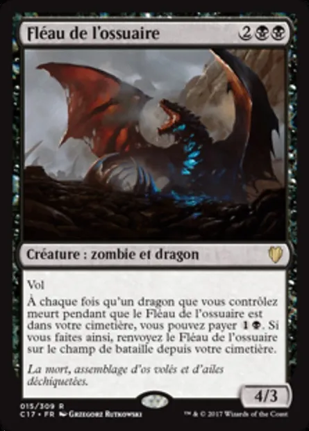 Fléau de l'ossuaire, carte Magic C17 15 — extension Commander 2017