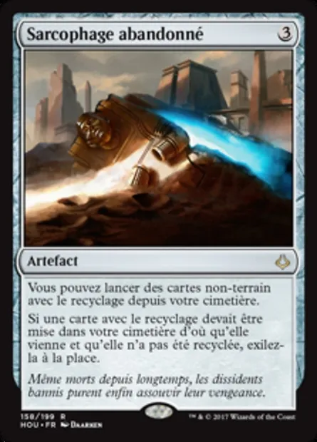 Sarcophage abandonné, carte Magic HOU 158 — extension L’âge de la destruction