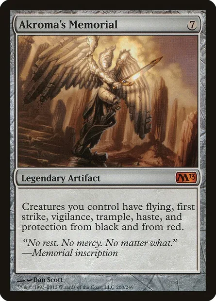 Akroma's Memorial, Magic card M13 200 — Magic 2013 set