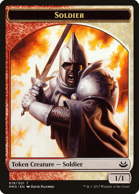 Soldier, Magic card TMM3 19 — Modern Masters 2017 Tokens set