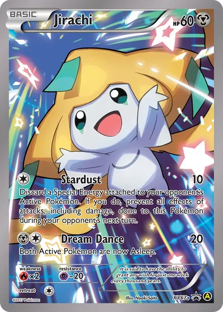 Jirachi, Pokémon card XY 67a — XY Black Star Promos set