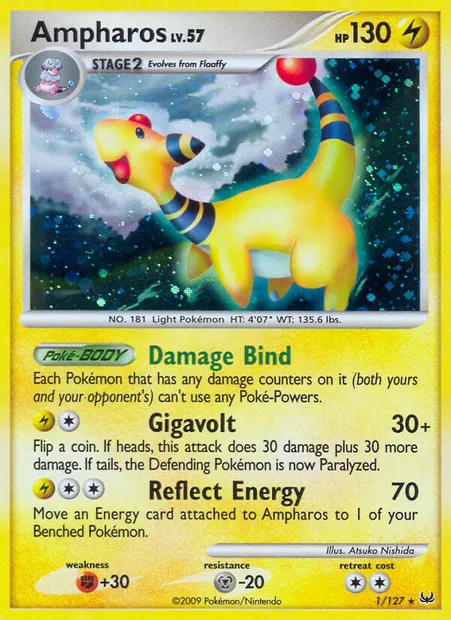 Ampharos, Pokémon card PL 1 — Platinum set