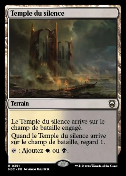 Temple du silence, carte Magic M3C 391 — extension Modern Horizons 3 Commander