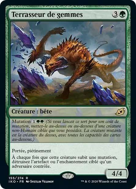Terrasseur de gemmes, carte Magic IKO 155 — extension Ikoria: Lair of Behemoths