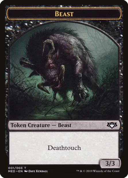Beast, Magic card TMED W1 — Mythic Edition Tokens set
