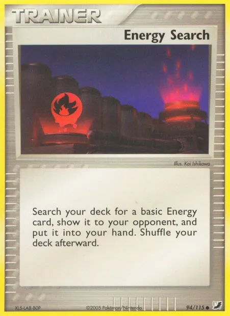 Energy Search, Pokémon card UF 94 — Unseen Forces set