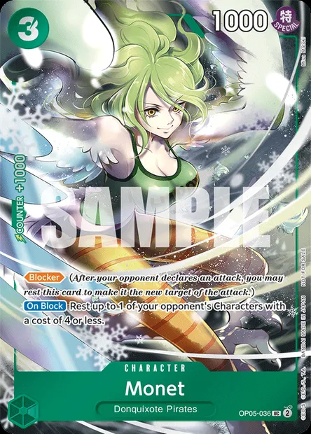 Monet, One Piece card OP05-036 — AWAKENING OF THE NEW ERA set