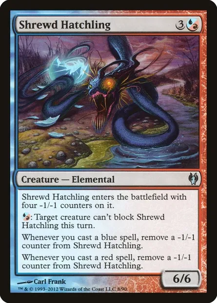 Shrewd Hatchling, Magic card DDJ 8 — Duel Decks: Izzet vs. Golgari set