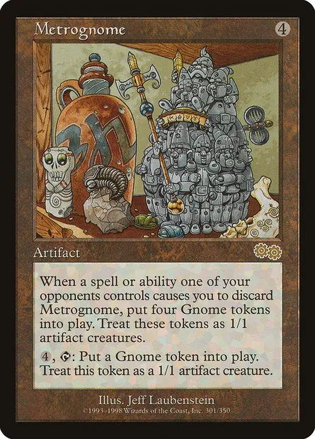 Metrognome, Magic card USG 301 — Urza's Saga set