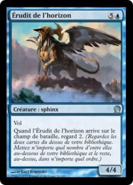 Érudit de l'horizon, carte Magic THS 51 — extension Theros