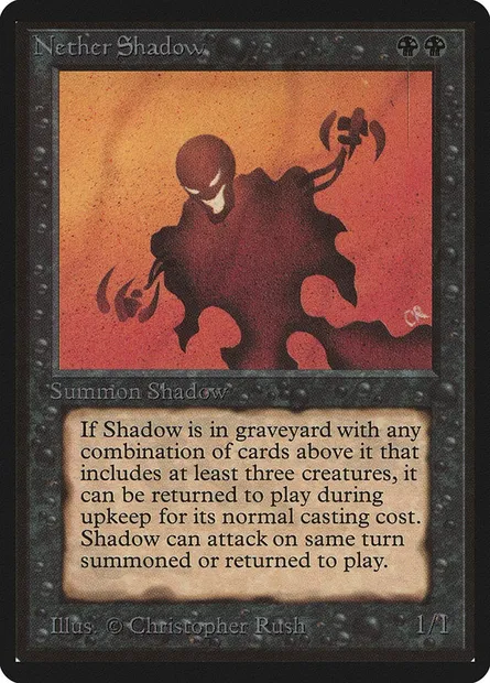 Nether Shadow, Magic card LEB 117 — Limited Edition Beta set