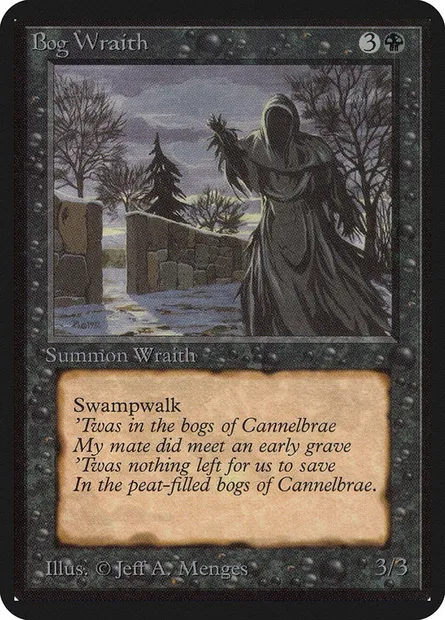 Bog Wraith, Magic card LEA 95 — Limited Edition Alpha set