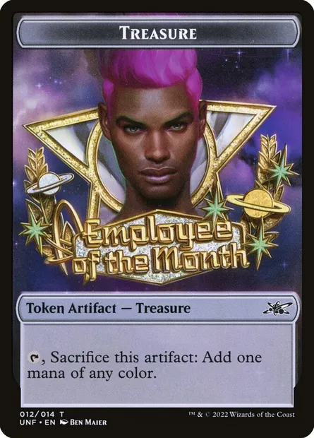 Treasure, Magic card TUNF 12 — Unfinity Tokens set