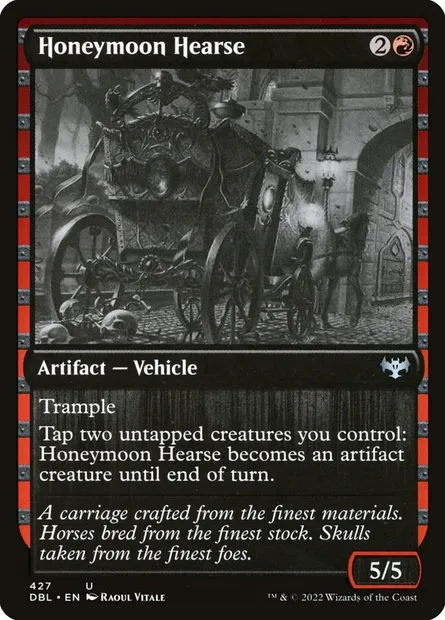 Honeymoon Hearse, Magic card DBL 427 — Innistrad: Double Feature set