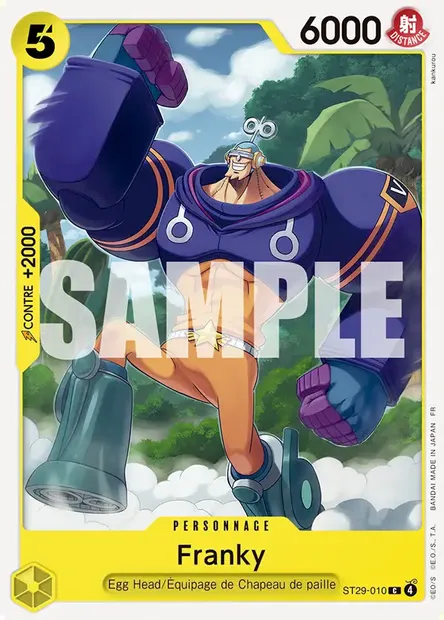 Franky, carte One Piece ST29-010 — extension EGG HEAD