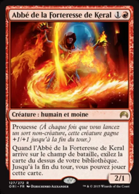 Abbé de la Forteresse de Keral, carte Magic ORI 127 — extension Magic Origines