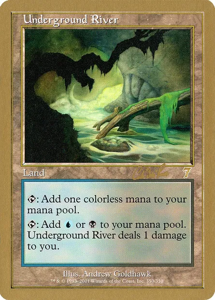 Underground River, Magic card WC02 cr350 — World Championship Decks 2002 set
