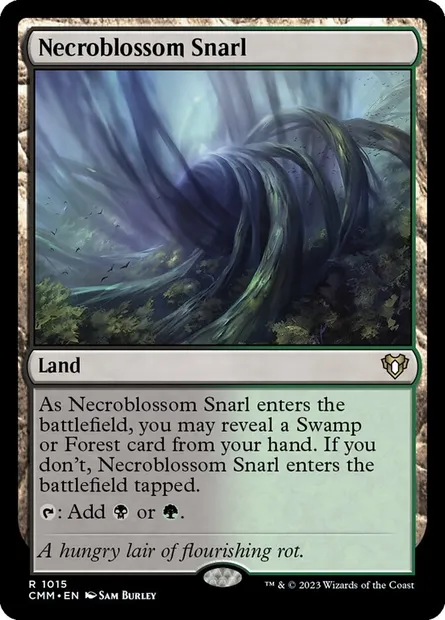 Necroblossom Snarl, Magic card CMM 1015 — Commander Masters set