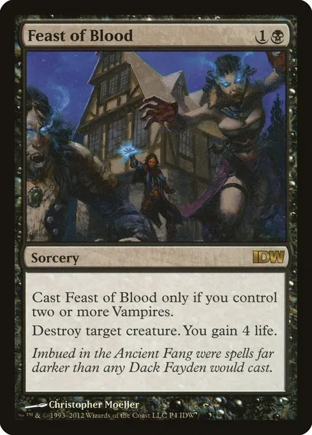 Festin de sang, carte Magic PIDW 4 — extension IDW Comics Inserts